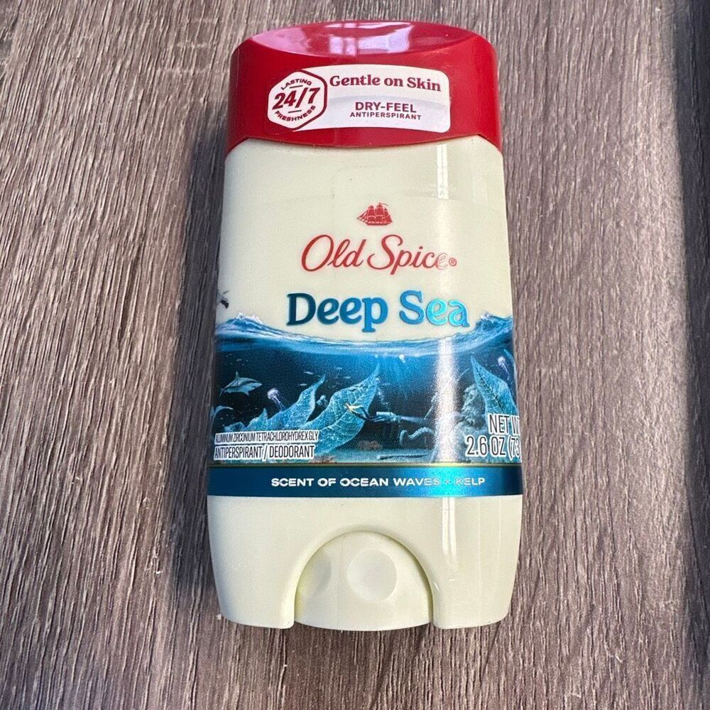 NEW Old Spice Deep Sea Ocean Waves Kelp Antiperspirant & Deodorant Stick 2.6Oz